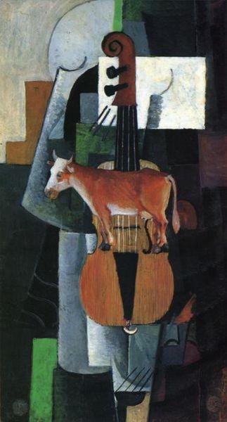 Kazimir Malevich Cow and Fiddle oil painting picture